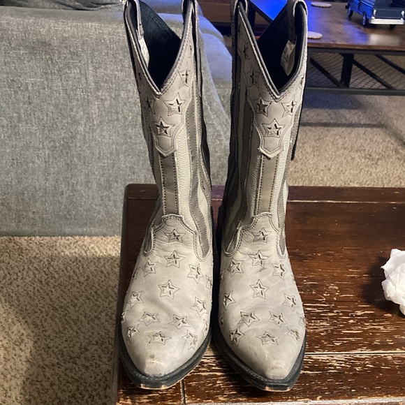 Rockin country men’s western leather boots size 9D - Picture 2 of 15